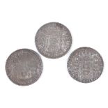 3 Brazilian 19th century silver coins