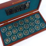 Roman Empire - 20 Emperor collection coins, cased