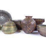 A group of Islamic metalware (6)