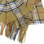 Scottish 100% cashmere plaid design scarf, 170cm x 32cm