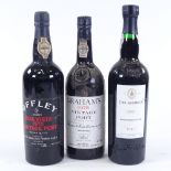 3 bottles of Vintage Port, Offley, Boa Vista 190, Graham's 1975, and Delaforce LBV 2007 (3)