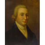 Early 19th century Irish School, oil on canvas, head and shoulders portrait of Edouard Deehy,