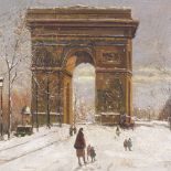 19th century oil on canvas, Art de Triomphe, indistinctly signed, 19" x 24", framed