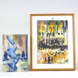 Maureen Connett, 3 oil paintings and watercolours