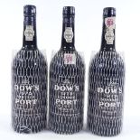 3 bottles of Dow's 1975 Vintage Port