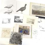A folder of various prints