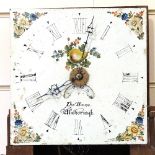 An 18th century 30-hour oak longcase clock, with floral painted dial signed Thomas Howes of