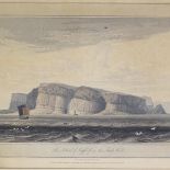 William Danniell, set of 3 colour aquatints, views of the island of Staffa, Scotland, published