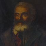 19th century oil on canvas, head and shoulders portrait of a man, unsigned, 24" x 20", framed