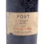 A bottle of Taylor's 1970 Vintage Port, bottled for British Transport Hotels Ltd St Pancras