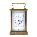 A French brass-cased carriage clock, dial signed Bayard of Paris, case height 10.5cm