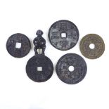 A group of Chinese bronze coins