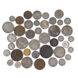 A group of British and Continental silver and copper coins