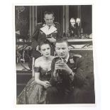 Angus McBean, original 1940s photograph, study of actors on set, circa 1940s, 9.5" x 7.5", unframed