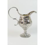 Rare and unusual George III silver jug, maker's mark indistinct, London 1767, of unusually large