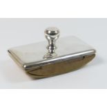 George V silver blotter, by Stokes and Ireland Ltd, Chester 1923, plain rectangular form with a