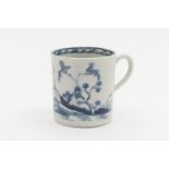 James Pennington, Liverpool, blue and white coffee can, circa 1765, decorated in the cannonball
