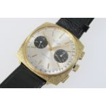 Breitling gold plated 'Top Time' chronograph gent's wristwatch, circa 1966, Ref. 2009, with Panda