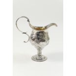 Rare and unusual George III silver jug, maker's mark indistinct, London 1767, of unusually large