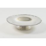George V silver footed fruit dish, by the Adie Brothers, Birmingham 1917, circular form with