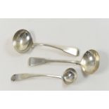 George III Scottish silver toddy ladle, maker AE, possibly Edinburgh, circa 1811, in the oar and