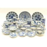 Quantity of Chinese blue and white export porcelain, Kangxi (1662-1722) and later, the majority