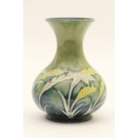 Moorcroft Waving Corn baluster vase, circa 1930s/40s, with a trumpet neck, incised facsimile