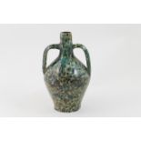 Della Robbia art pottery Moorish vase, dated 1894, twin handled ovoid form, freely decorated with