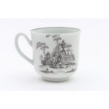 Worcester L'Amour pattern coffee cup, circa 1780, after an engraving by Robert Hancock, in