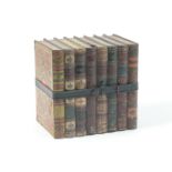 Huntley & Palmer biscuit tin, formed as a bundle of books, 16cm x 12cm