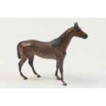 Austrian cold painted bronze figure of a thoroughbred stallion, circa 1900, 10cm