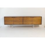 Danish rosewood sideboard, Hertug for Fredrik Kayser, early 1970s, well figured veneers