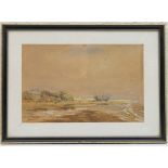 Edwin Robert Beattie (1845-1917), Low tide, possibly Red Rocks, Hoylake, watercolour, signed and