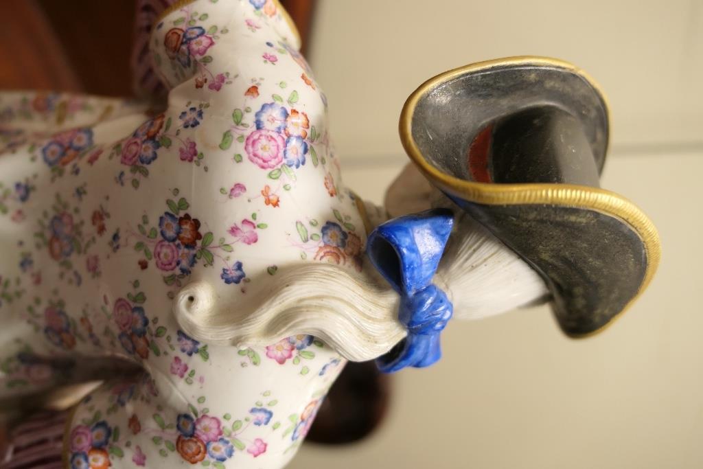 Pair of Dresden porcelain figures of gardeners, after Meissen, circa 1870, each modelled in 18th - Image 10 of 24