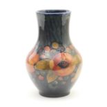 Moorcroft Pomegranate baluster vase, circa 1930s/40s, with wide neck, impressed facsimile signature,