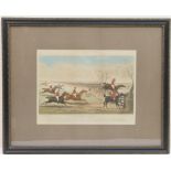 Six Henry Alken hand coloured engravings, The Quorn Hunt, 30cm x 40cm