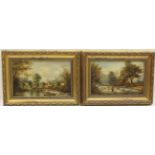 W Greaves (late 19th Century), Pair, Damstones on the Nidd, Knaresborough, and On the Derwent,
