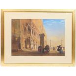 Charles Vacher (1818-1883),Piazza San Marco, Venice, watercolour and gouache, signed and dated 1844,