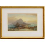 Thomas Hart (1830-1916), St Michael's Mount, watercolour over pencil, signed, 21cm x 36cm