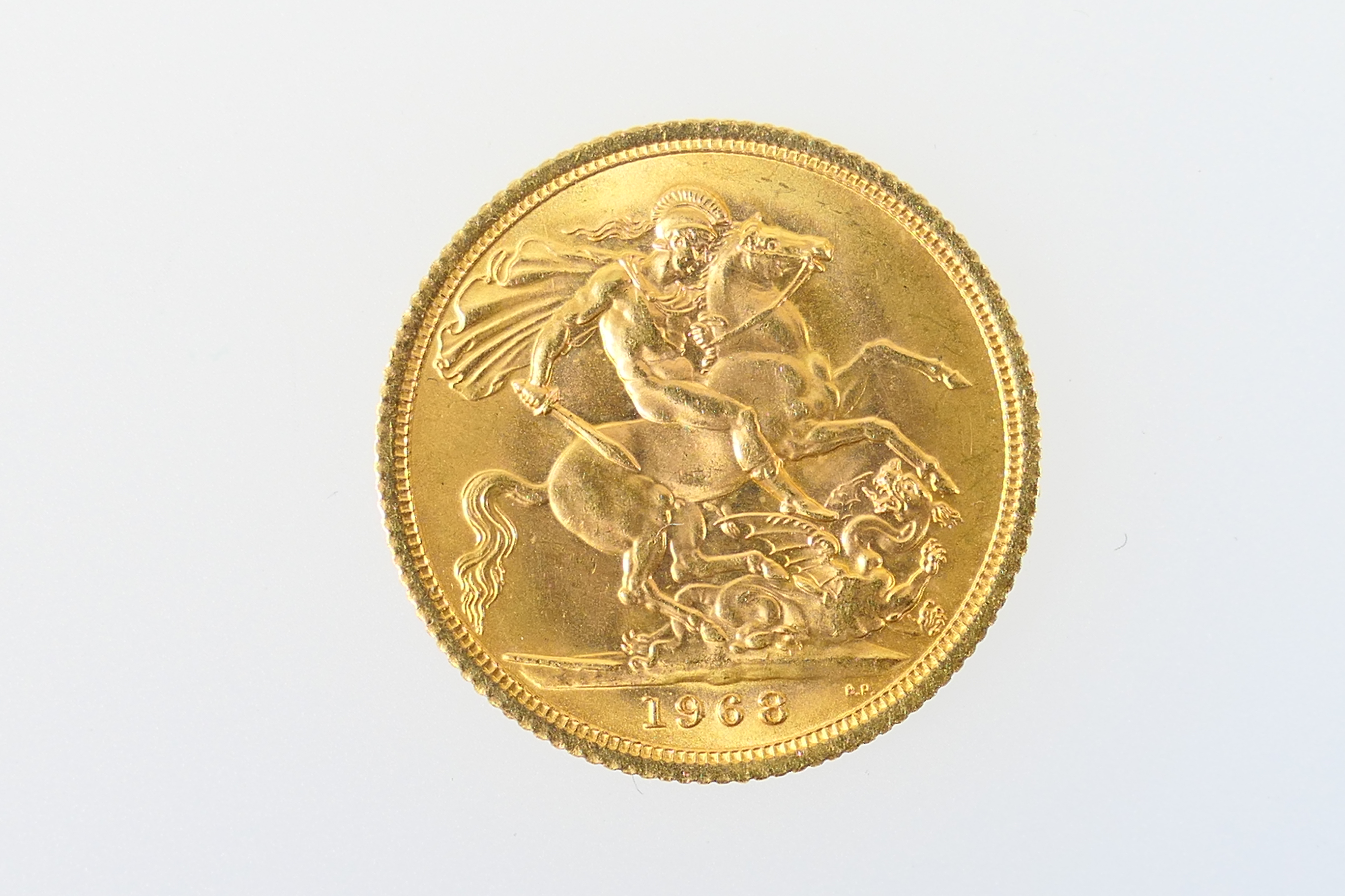 Queen Elizabeth II gold sovereign, 1968 (EF), weight approx. 8g - Image 2 of 2