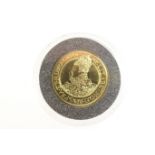 London Mint Office Millionaire's Collection replica gold 'Elizabeth I £1', 22ct gold proof, weight