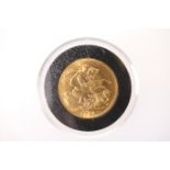 King George V sovereign, 1918, Perth Mint (EF), weight approx. 8g