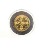London Mint Office Millionaire's Collection replica gold 'Queen Anne Vigo 5 Guineas', 22ct gold