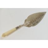 Victorian electroplated presentation trowel, dated 1891, typically inscribed for the laying of the