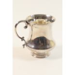 George V silver tankard, London 1915, plain waisted form inscribed 'Catherine from Geoff', height