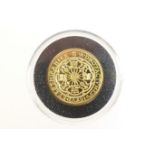 London Mint Office Millionaire's Collection replica gold 'James I spur ryal', 22ct gold proof,
