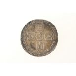 William III sixpence, 1697, Chester Mint (EF)