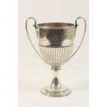 Wirral & Eddisbury Music Festival Bebington silver cup, London 1893, twin handled half reeded form