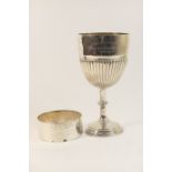 Wirral & Eddisbury Music Festival Nicholson silver cup, Sheffield 1900, chalice form with half