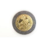 London Mint Office limited edition gold replica coin 'The Henry VIII George noble', proof, in 22ct